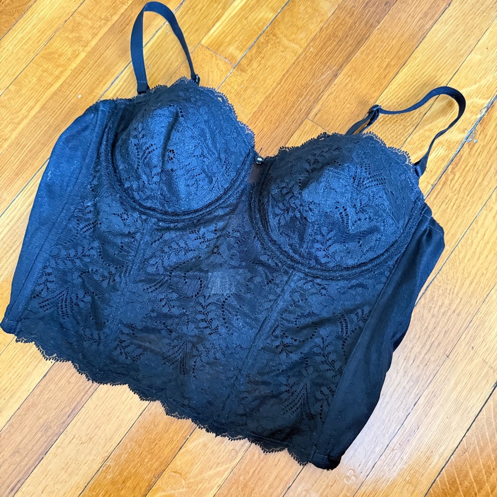 Triumph Black Lace Bra Top